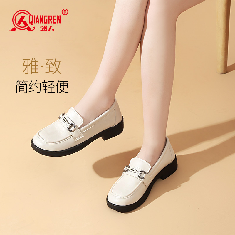 強人3515女鞋平底淺口女單鞋 S3DLA8836-7 舒適樂福鞋法式溫柔瑪麗珍鞋